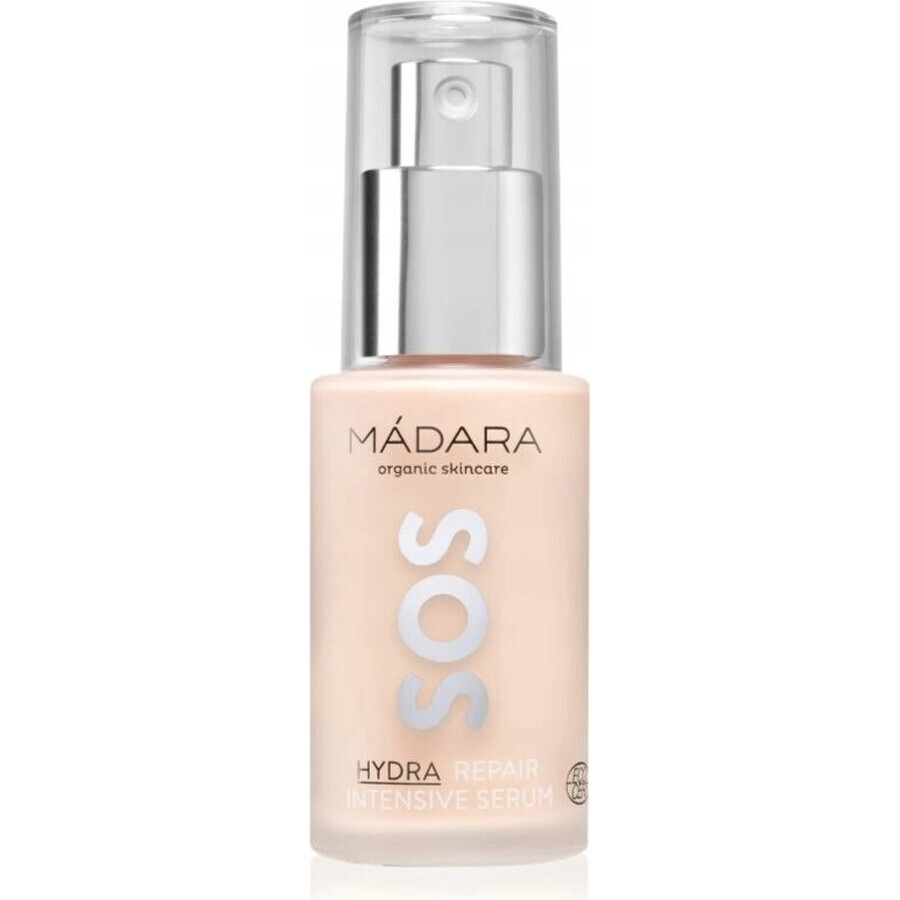 Mádara SOS Hydra, Renewing Intensive Intensive Serum 1×30 ml, sérum certifié pour tous les types de peau