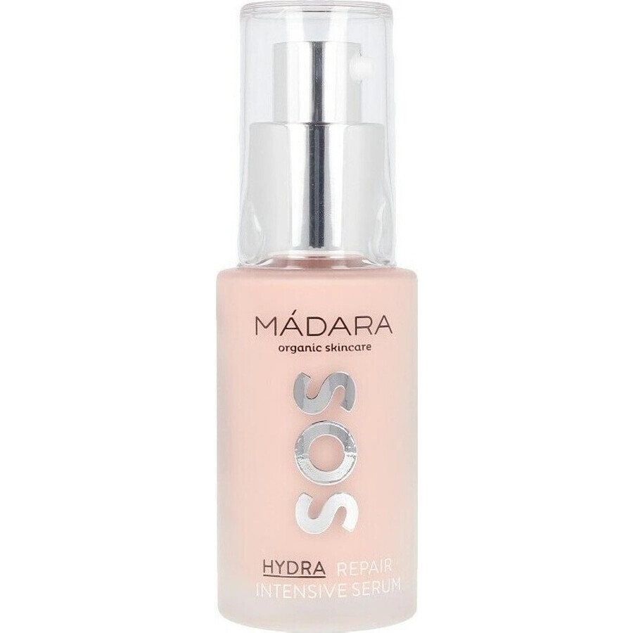 Mádara SOS Hydra, Renewing Intensive Intensive Serum 1×30 ml, sérum certifié pour tous les types de peau