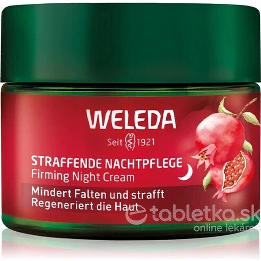 Weleda crème de nuit raffermissante à la grenade et aux peptides de Maca 1×1 pc, crème de nuit pour le visage