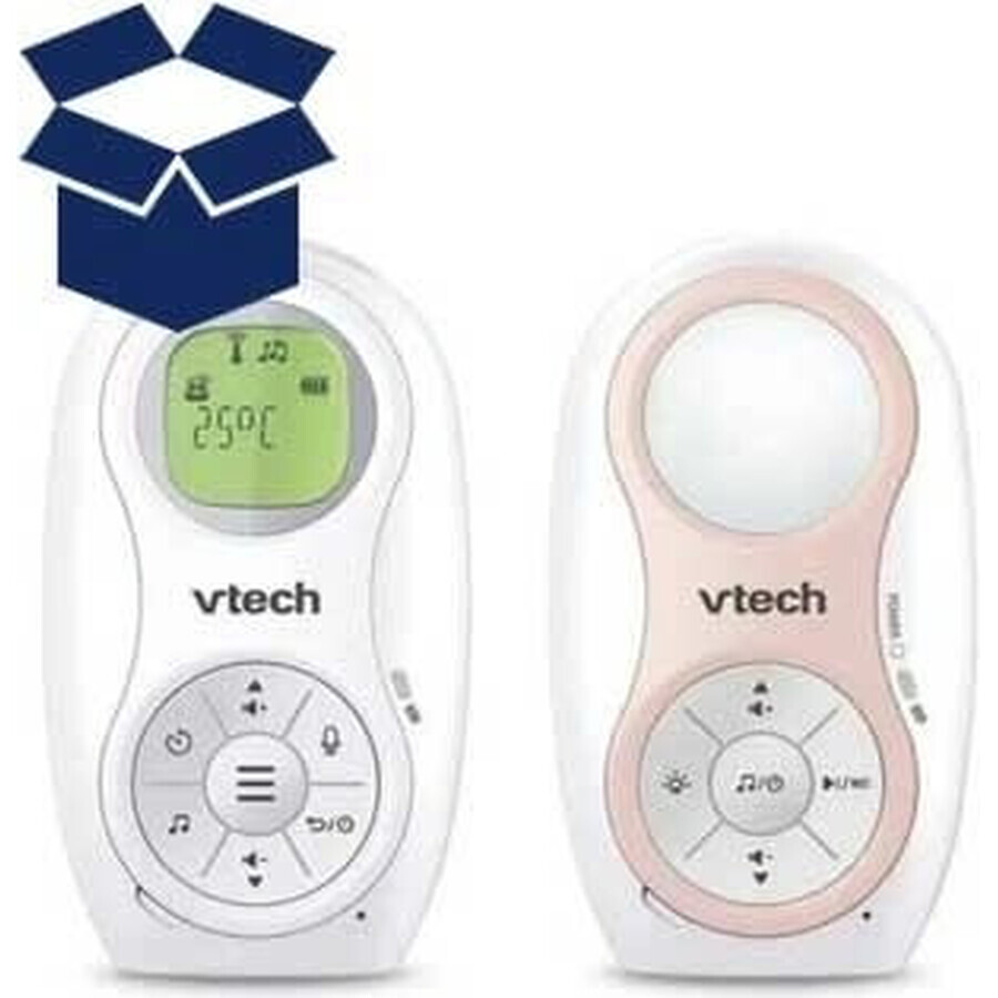 VTECH DM1215, moniteur de bébé à double batterie avec enregistrement audio 1×1pcs, moniteur de bébé