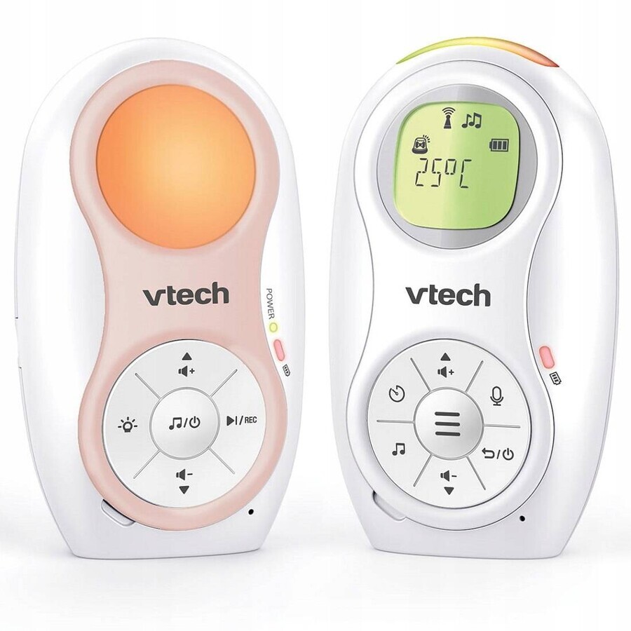 VTECH DM1215, moniteur de bébé à double batterie avec enregistrement audio 1×1pcs, moniteur de bébé