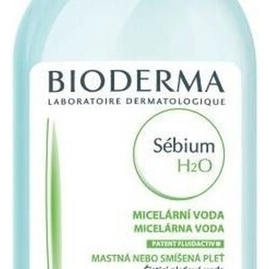 BIODERMA Sébium H2O eau micellaire pour peaux grasses et acnéiques 1×500 ml, eau micellaire