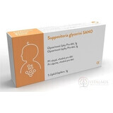 SANO Suppositoria Glycerini SANO Pentru copii 1g 1x5 buc, supozitoare de glicerină