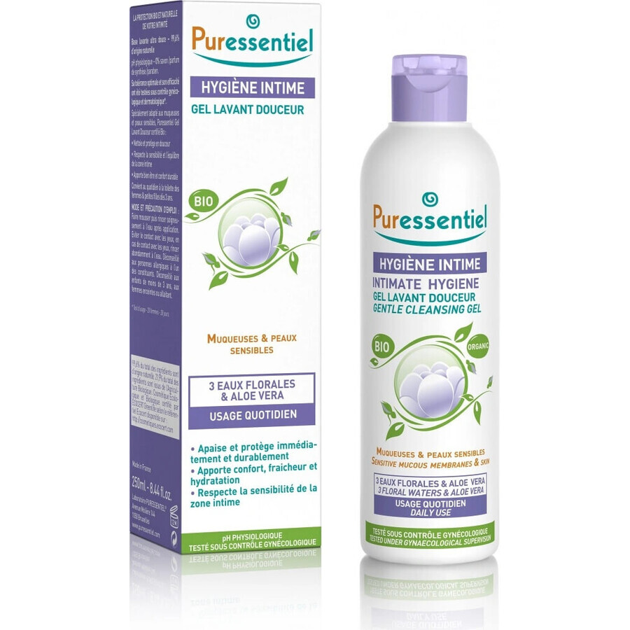 PURESSENTIEL BIO Gel d'hygiène intime 1×250 ml, gel d'hygiène intime