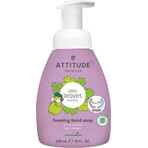 ATTITUDE Savon à main moussant pour enfants Petites feuilles à l'arôme de melon et de noix de coco 1×295 ml, savon à main pour enfants