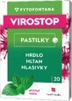 VIROSTOP sachets - menthe 1&#215;20 pcs, compl&#233;ment alimentaire pour la gorge, le pharynx et les cordes vocales