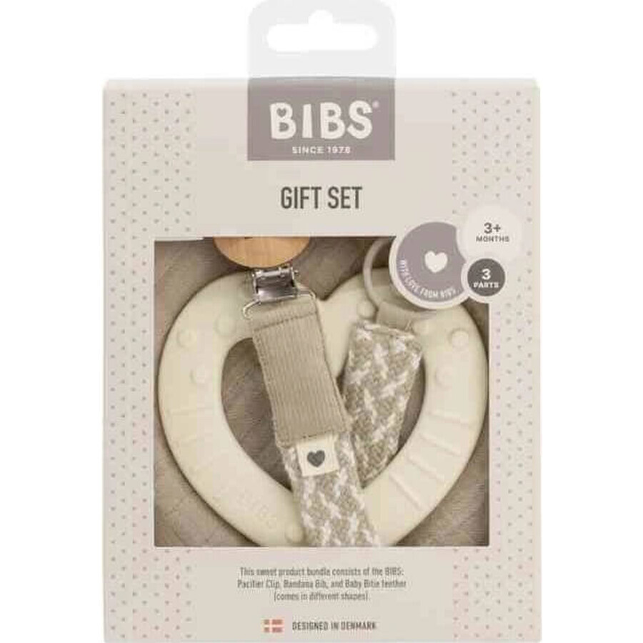 Set de regalo BIBS pequeño, Sage 1×1set