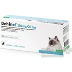 DEHINEL 230 mg/20 mg pour chats 1×30 tbl, médicament