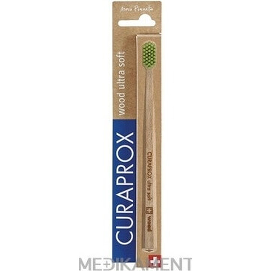 Curaprox CS wood - wooden toothbrush 1×1 pc, wooden toothbrush