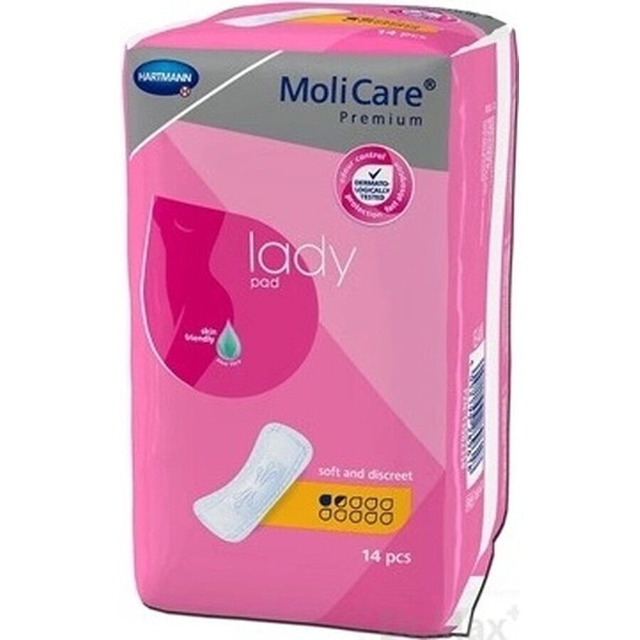 Hartmann MoliCare Premium Lady Einlage 1,5 Tropfen 1×14 Stück, Inkontinenzeinlagen