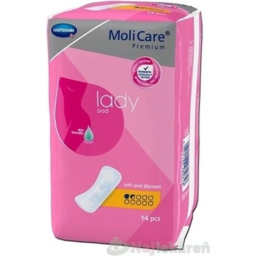 Hartmann MoliCare Premium Lady Einlage 1,5 Tropfen 1×14 Stück, Inkontinenzeinlagen