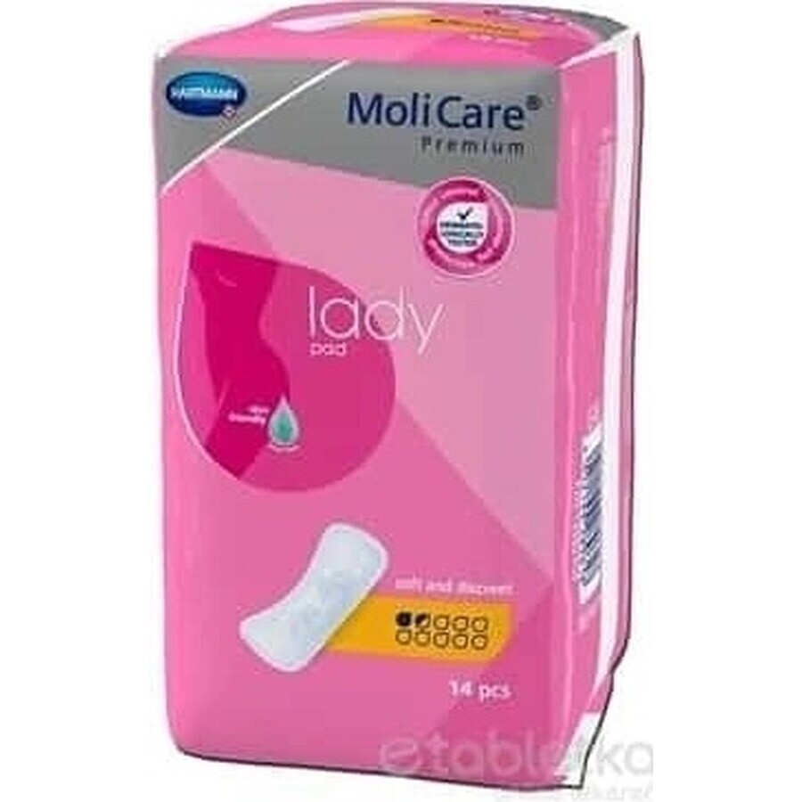 Hartmann MoliCare Premium Lady Einlage 1,5 Tropfen 1×14 Stück, Inkontinenzeinlagen