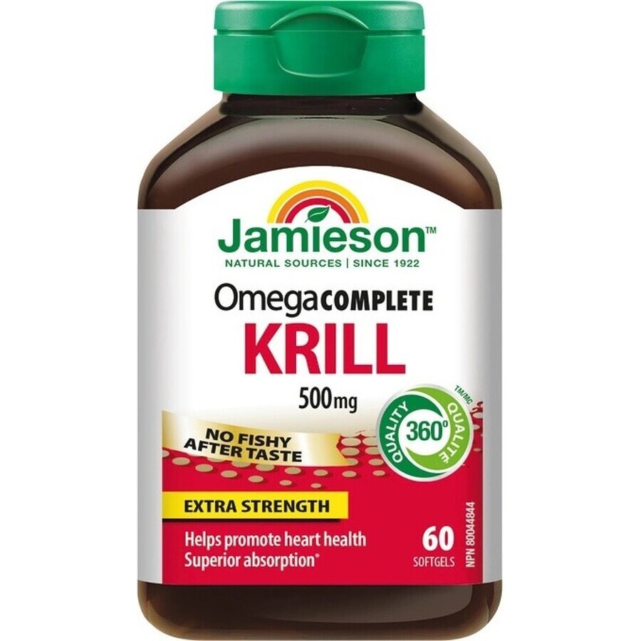 JAMIESON OMEGA COMPLETE PURE KRILL OIL 1×60 cps, complemento alimenticio