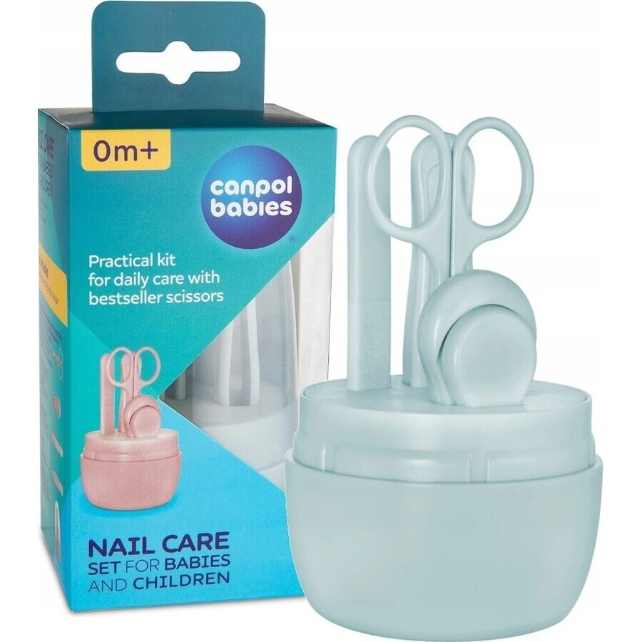 Canpol babies Nail care set for babies / blue 1×1pcs, nail set