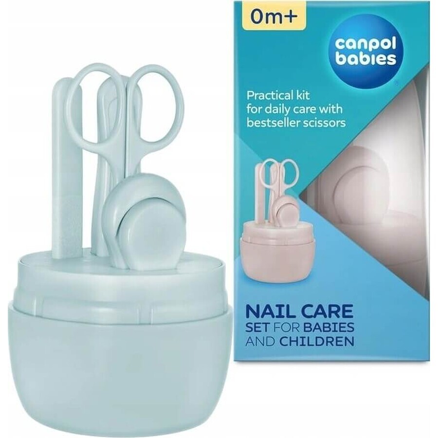 Canpol babies Nail care set for babies / blue 1×1pcs, nail set