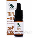 CANNABIOpharm TRIPLE TEN- CBD 10%-CBG 10%-CBN 10% 1×10 ml, aceite que contiene CBD, CBG y CBN