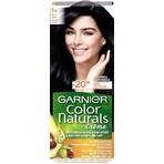 Garnier Color Naturals permanent hair color 1+ Ultra Black 1×1 bucată, culoare păr