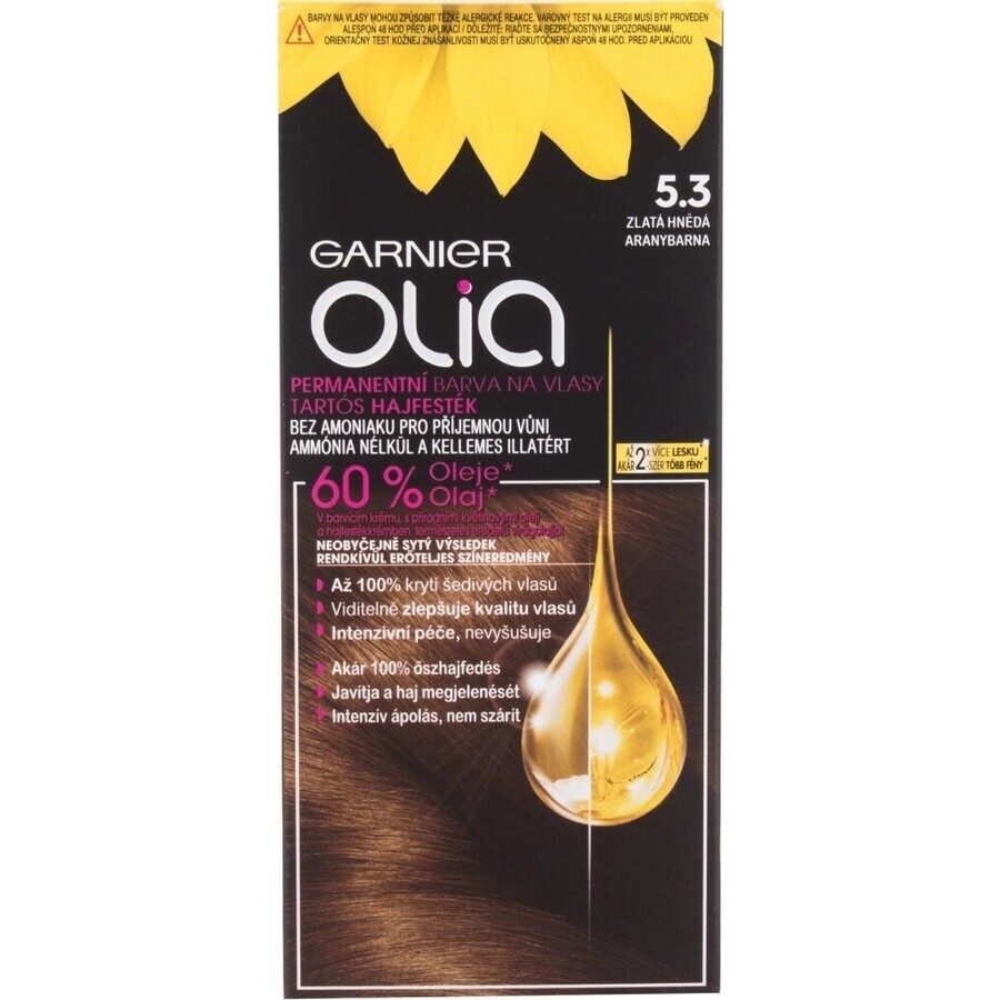 Garnier Olia permanent hair color 3.23 Dark Chocolate 1×1 set, permanent hair color