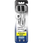 Brosse à dents Oral B 3D White Charcoal sensitive 1×2 pcs, brosses à dents