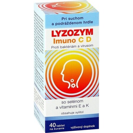 LYZOZYM Imuno C D 40 tbl. à mâcher 1×40 tbl. à mâcher