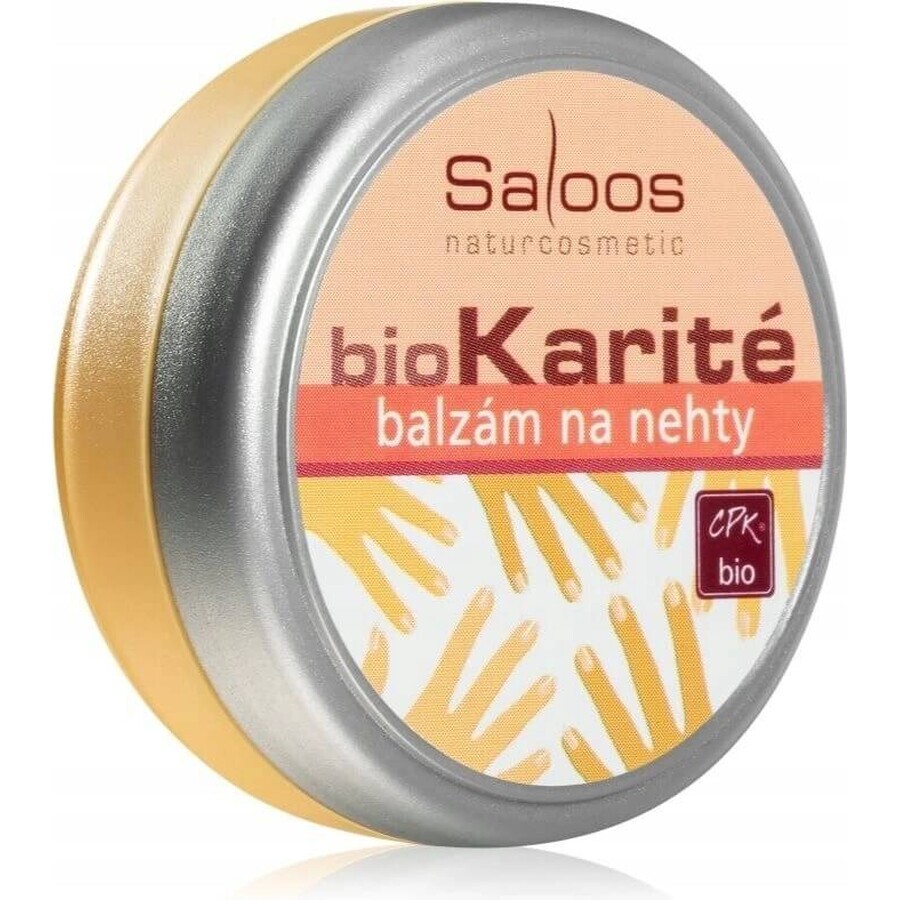 Saloos bioKarité conditionneur d'ongles 1×19 ml, haute teneur en zinc, régénère, adoucit