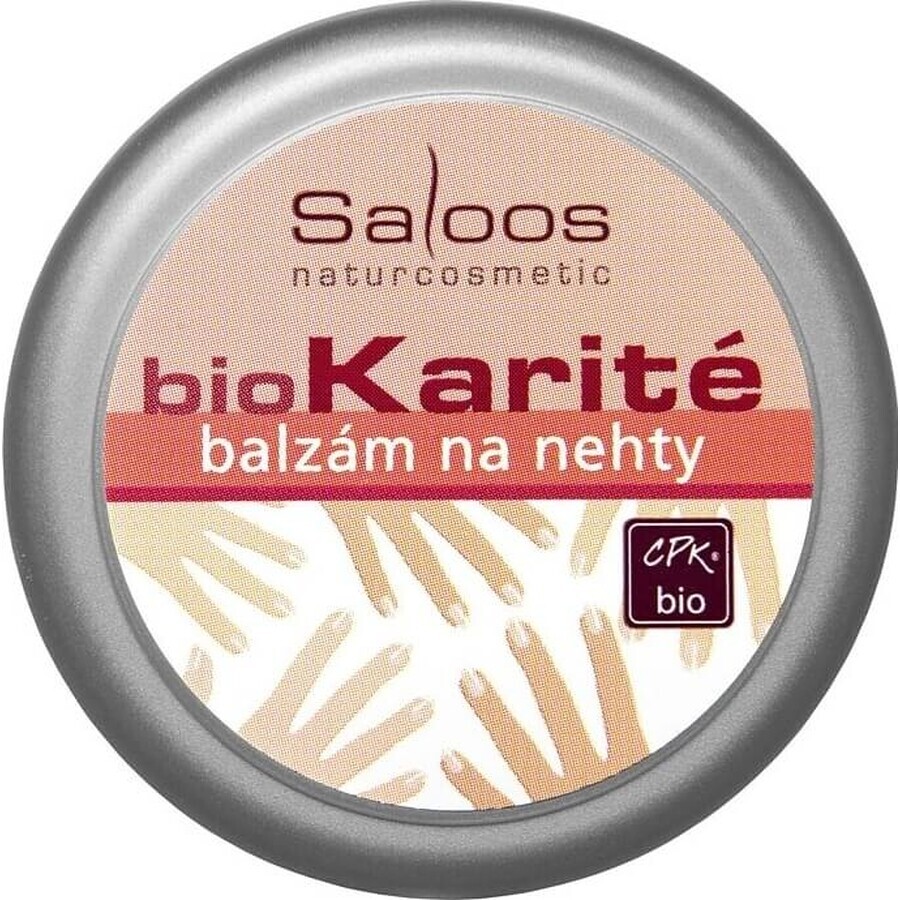 Saloos bioKarité conditionneur d'ongles 1×19 ml, haute teneur en zinc, régénère, adoucit