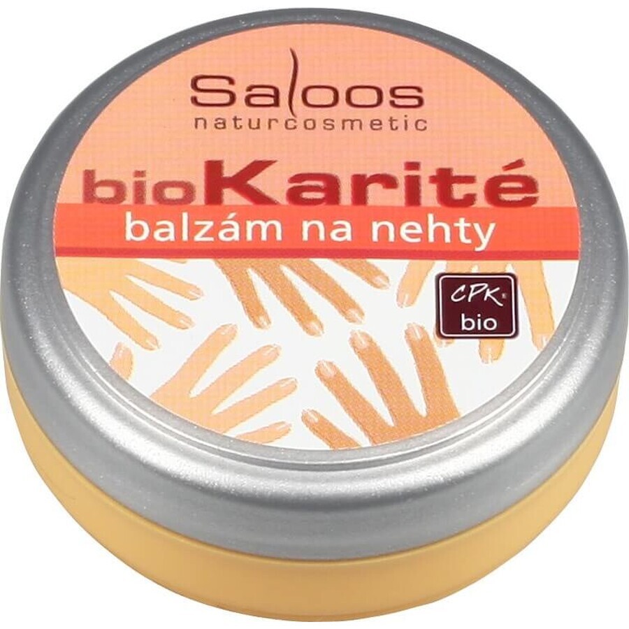 Saloos bioKarité conditionneur d'ongles 1×19 ml, haute teneur en zinc, régénère, adoucit