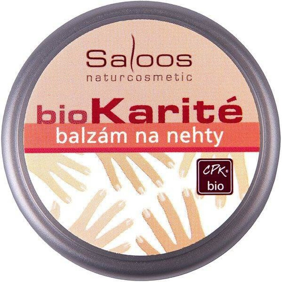 Saloos bioKarité conditionneur d'ongles 1×19 ml, haute teneur en zinc, régénère, adoucit