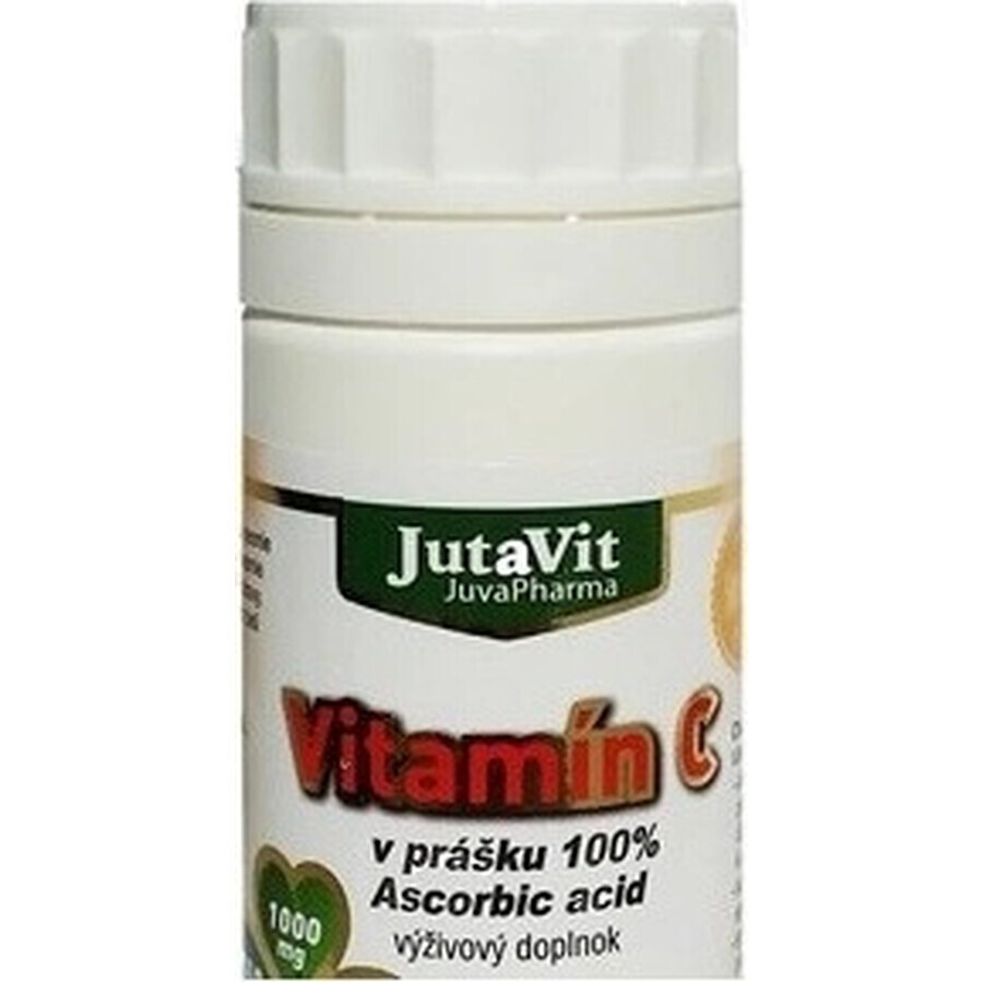 JutaVit Vitamina C (100% ácido ascórbico) 1×160 g, complemento alimenticio en polvo