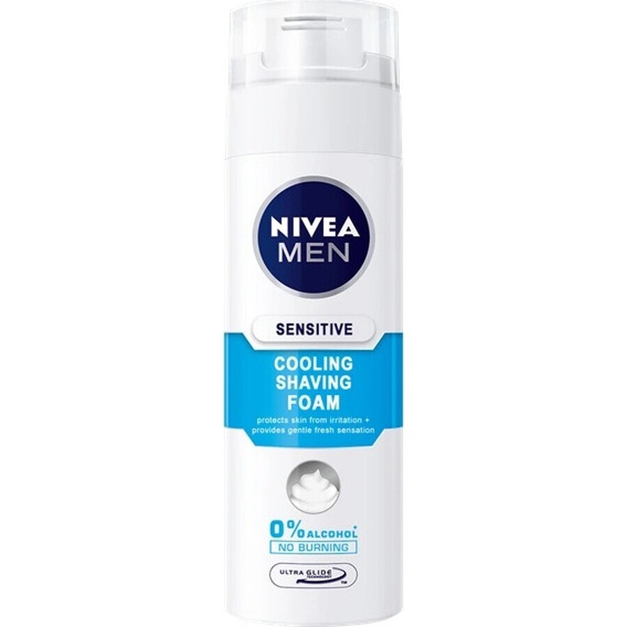 NIVEA MEN Sensitive Cooling 1×200 ml, spumă de ras