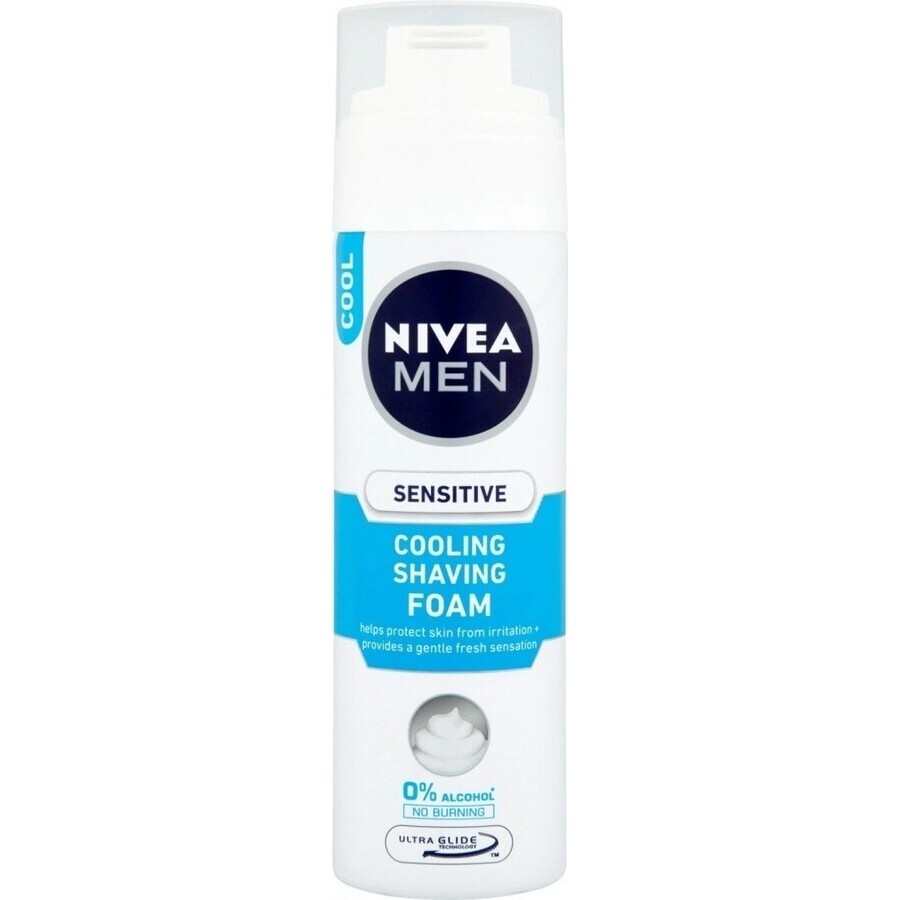 NIVEA MEN Sensitive Cooling 1×200 ml, spumă de ras