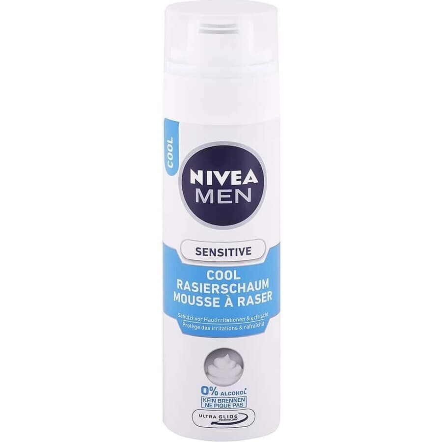 NIVEA MEN Sensitive Cooling 1×200 ml, spumă de ras