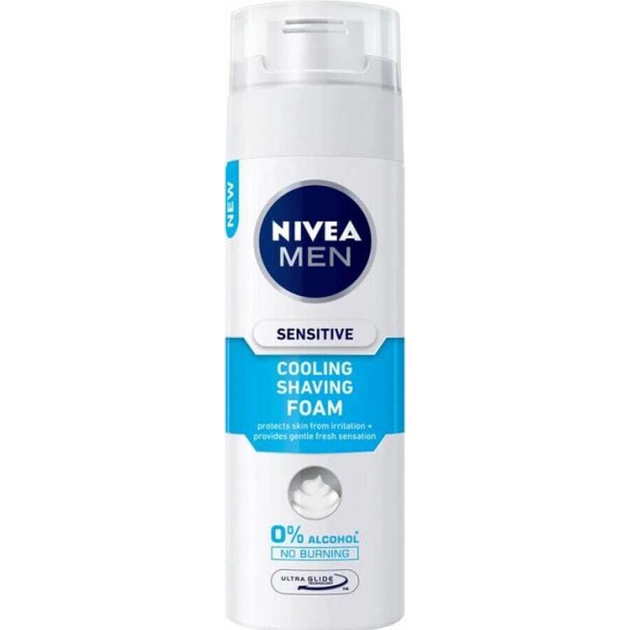 NIVEA MEN Sensitive Cooling 1×200 ml, spumă de ras