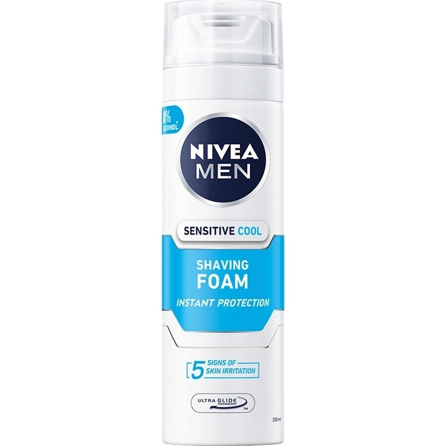 NIVEA MEN Sensitive Cooling 1×200 ml, spumă de ras