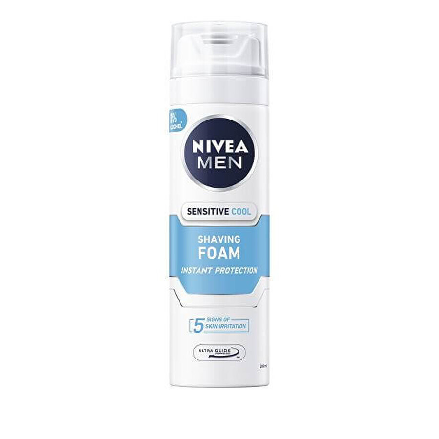 NIVEA MEN Sensitive Cooling 1×200 ml, spumă de ras