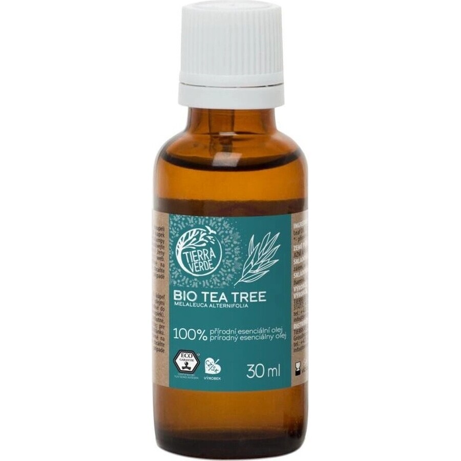 Tierra Verde Tea Tree Huile Essentielle Biologique 30ml 1×1 pc, huile