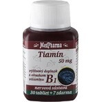 MedPharma TIAMINE 50 mg (Vitamin B1) 1×67 tbl, 60+7 frei