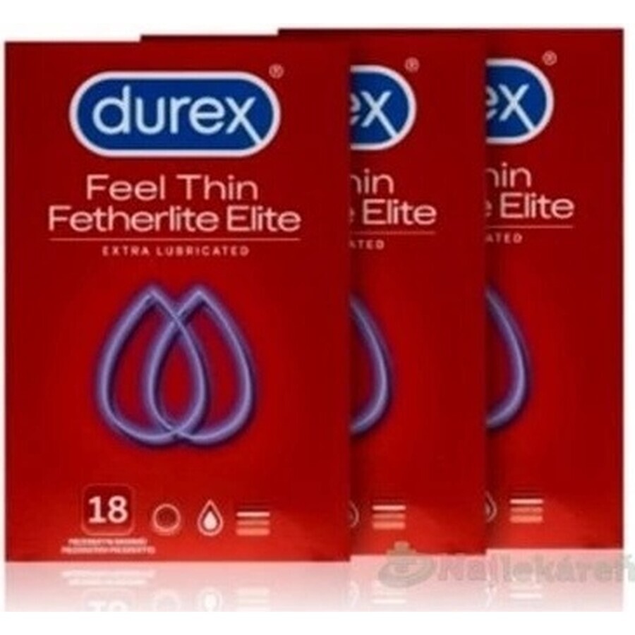 DUREX Feel Thin Extra Lubricated pack 1×54 pcs, préservatifs