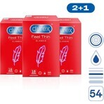 DUREX Feel Thin Extra Lubricated pack 1×54 pcs, préservatifs