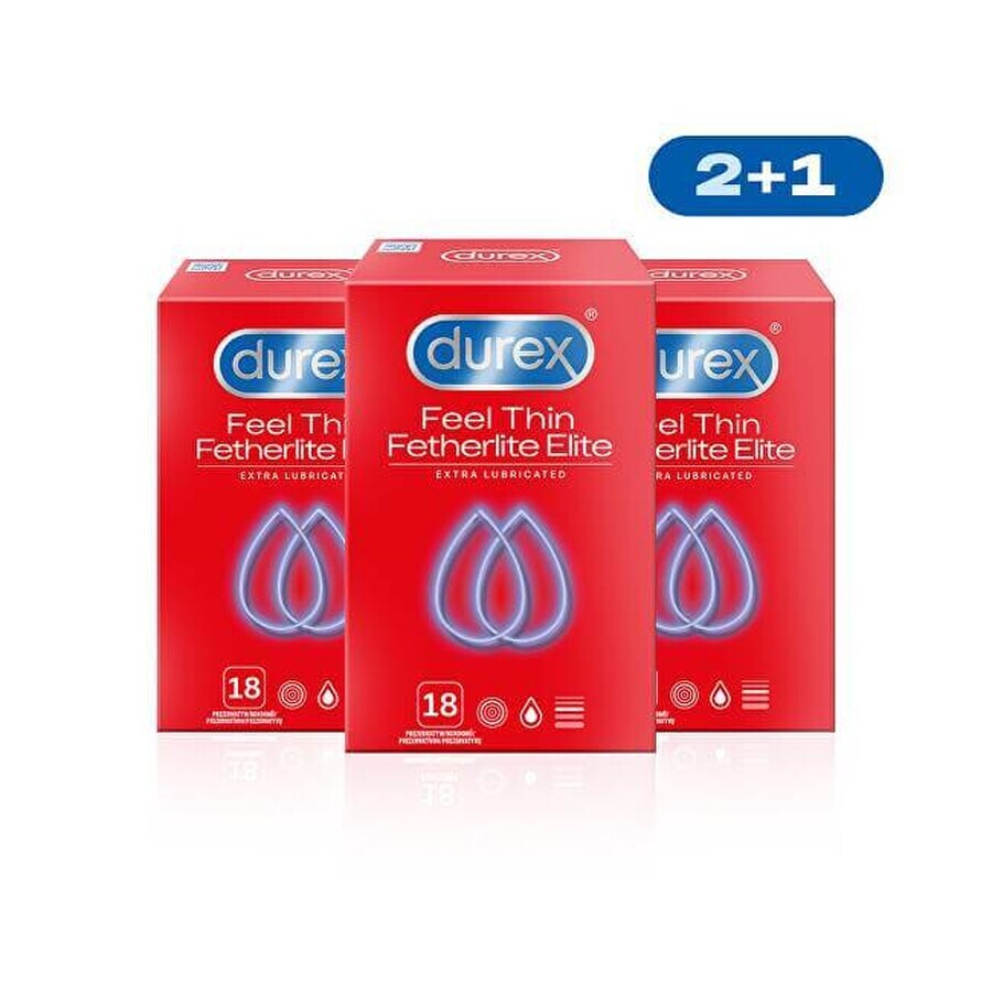 DUREX Feel Thin Extra Lubricated pack 1×54 pcs, préservatifs