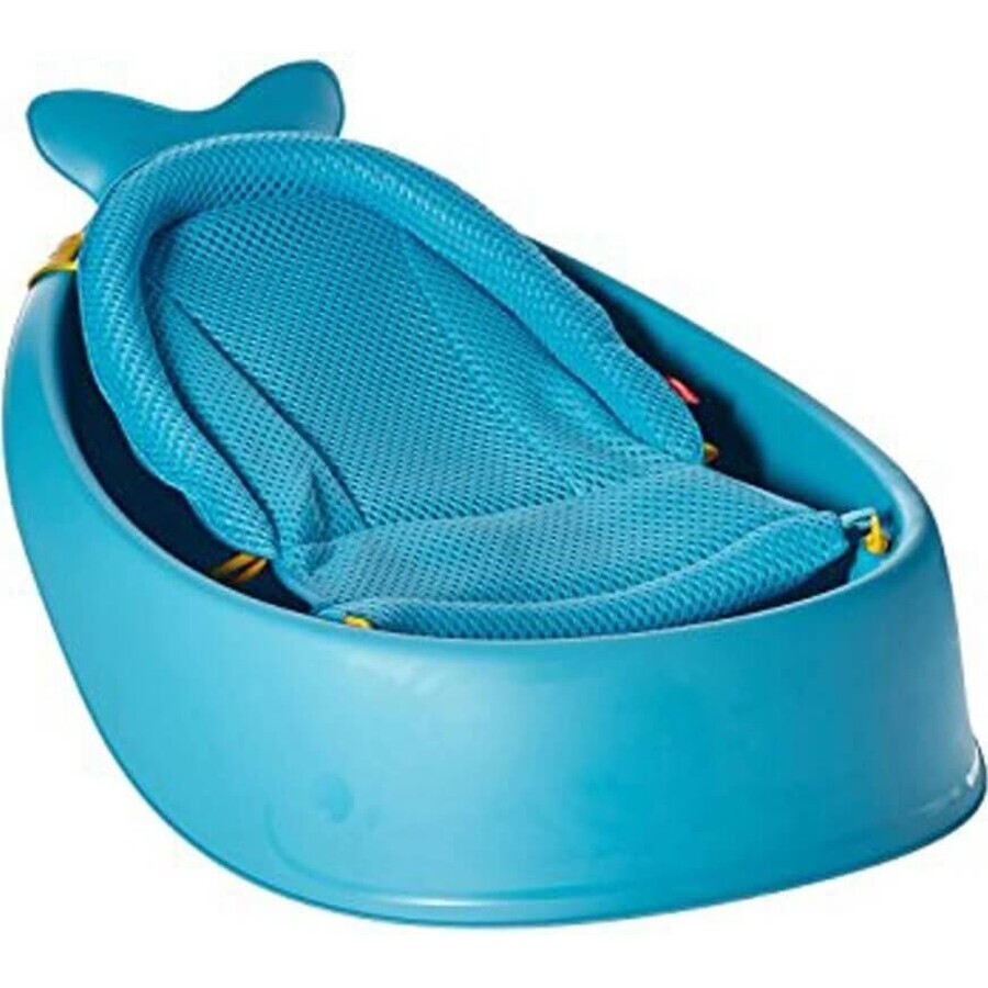 SKIP HOP Bath tub with ergonomic pad Moby 3-phase Moby blue 1×1 pc, 2 ergonomic positions