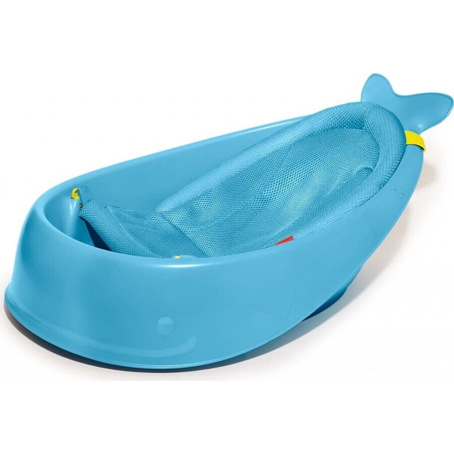 SKIP HOP Bath tub with ergonomic pad Moby 3-phase Moby blue 1×1 pc, 2 ergonomic positions