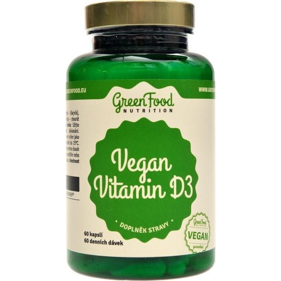 GreenFood Nutrition Vegan Vit D3 60cps 1×60 cps