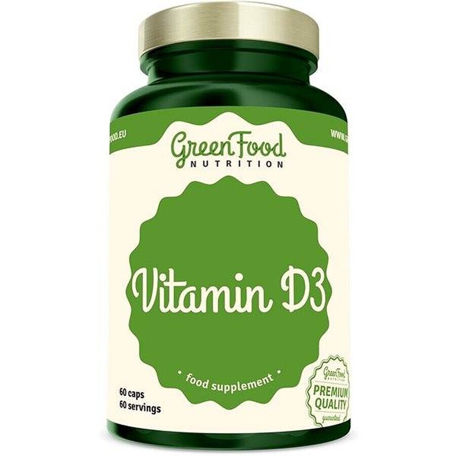 GreenFood Nutrition Vegan Vit D3 60cps 1×60 cps