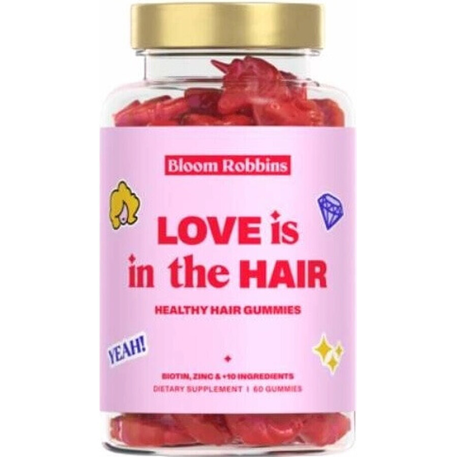 LOVE is in the HAIR - Gummies for healthy hair 1×60 pieces, nutritional supplement