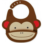 Zoo Silicone Bib Monkey 6m+ 1×1 pcs, bib