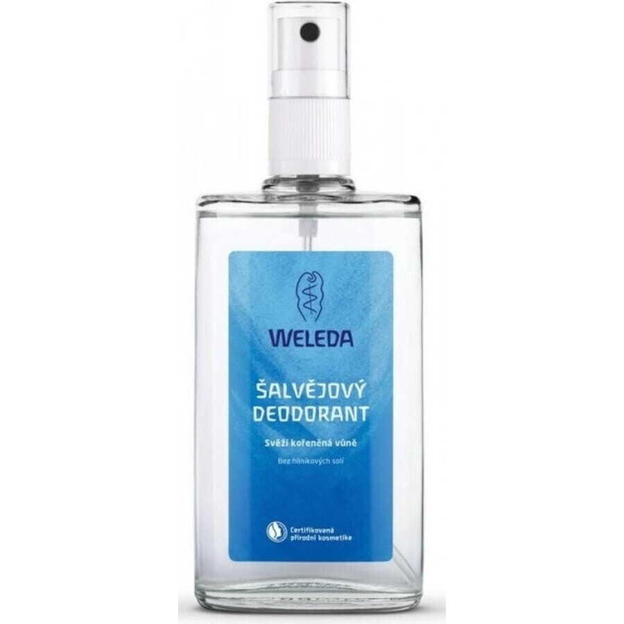 WELEDA Salbei Deodorant 1×200 ml, Deodorant, Nachfüllpackung - ohne Spray