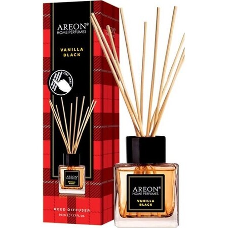 Areon Ah Parfum Sticks Black Vanilla 1×50 ml, verstuiverstokje