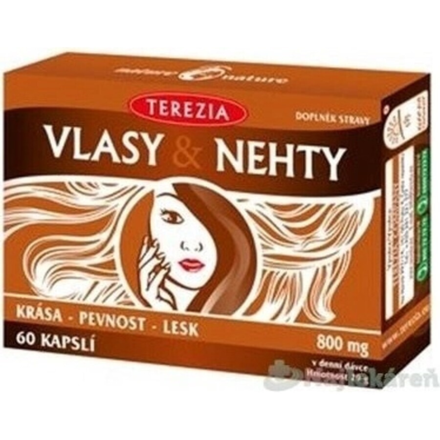 TEREZIA HAIR & NECHTY 1×60 cps, complément alimentaire