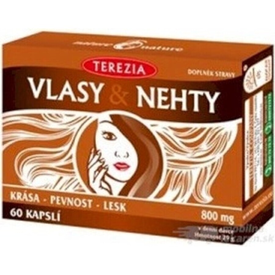 TEREZIA HAIR & NECHTY 1×60 cps, complément alimentaire